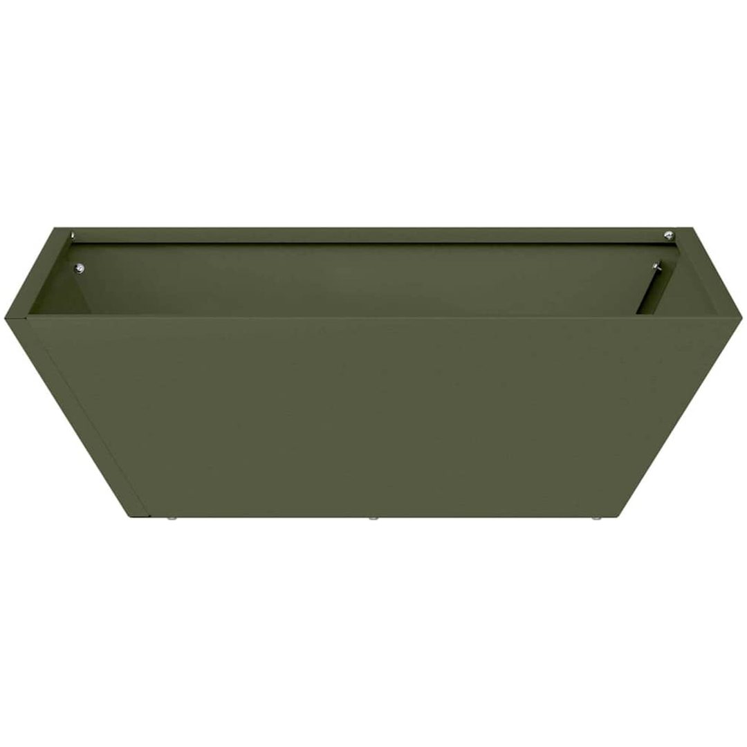 Metallkruka Olivgrön Metall vidaXL 50 x 50 x 15 cm – bild 5