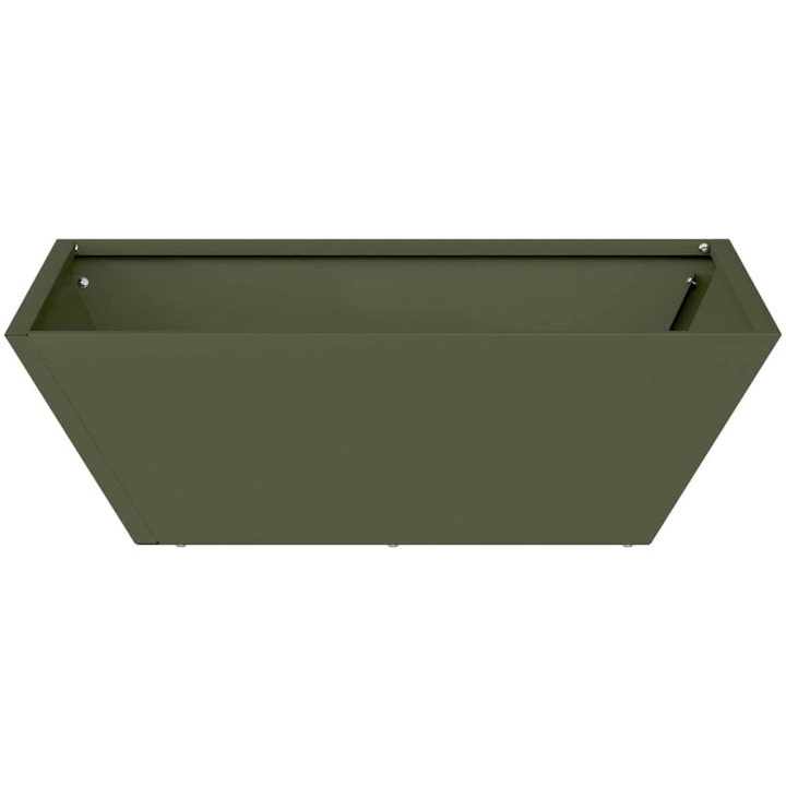 Metallkruka Olivgrön Metall vidaXL 50 x 50 x 15 cm – bild 5