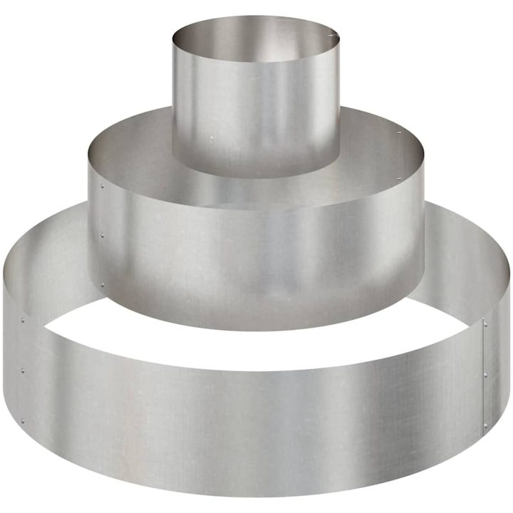 Metallkruka Rostfritt stål Hållbar Blomkruka Cylindrisk vidaXL Större – bild 2