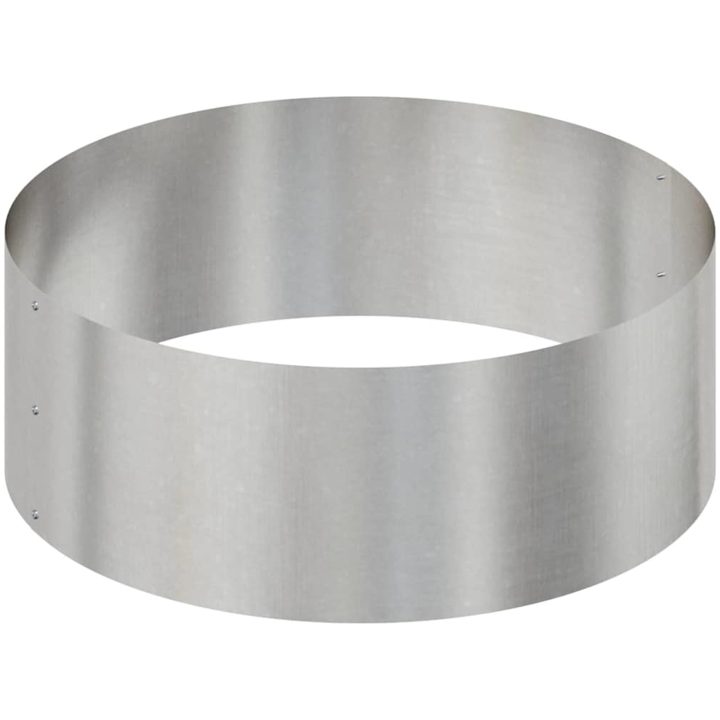 Metallkruka Rostfritt stål Hållbar Blomkruka Cylindrisk vidaXL Större – bild 6