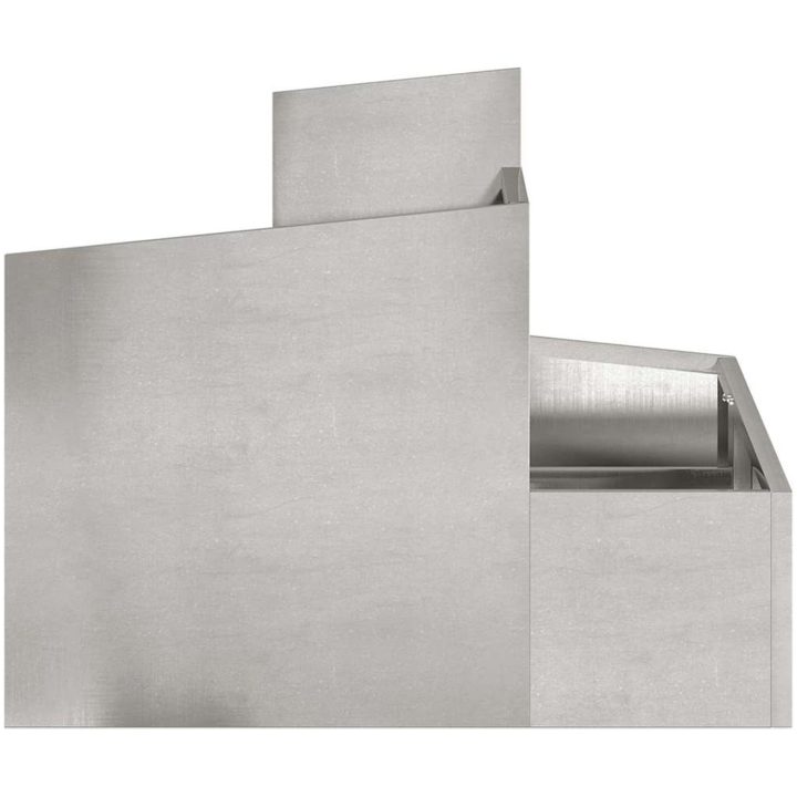Metallkruka Rostfritt Stål Stor Hållbar Metallkruka Rektangulär vidaXL 60 x 60 x 50 cm – bild 6