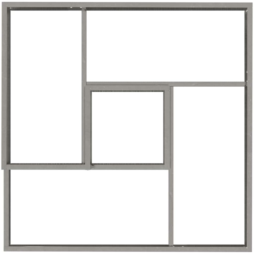 Metallkruka Rostfritt Stål Stor Hållbar Metallkruka Rektangulär vidaXL 60 x 60 x 50 cm – bild 8