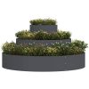 Metallkruka Stål Dekorativa Inläggningar Metallkruka vidaXL ⌀120 cm – miniatyr 3