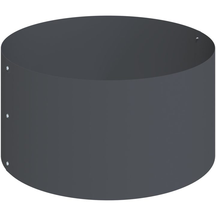 Metallkruka Stål Dekorativa Inläggningar Metallkruka vidaXL ⌀120 cm – bild 7