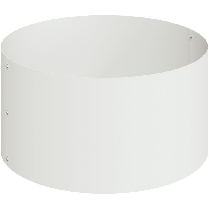 Metallkruka Stål/vit Pulverlackerat stål Enkel Metallkruka vidaXL Large – bild 7