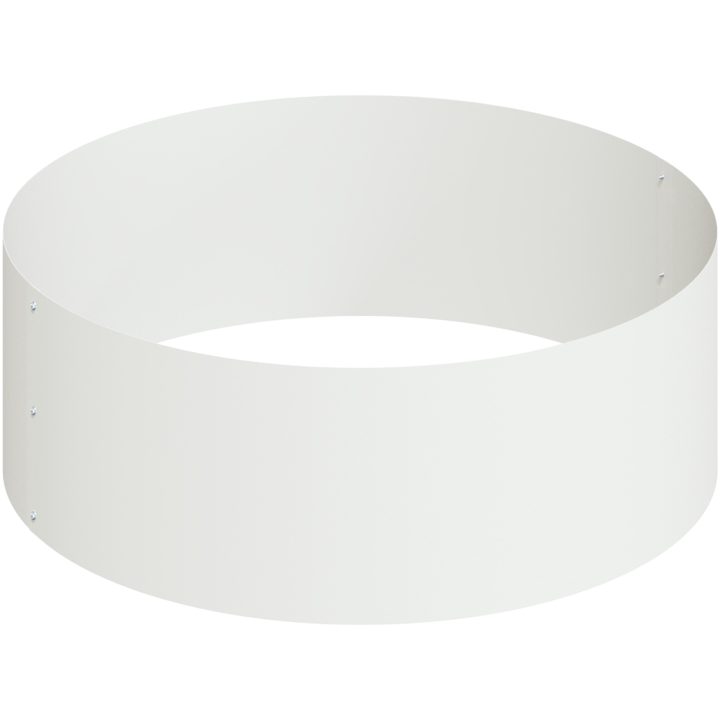 Metallkruka Stål/Vit Pulverlackerat stål Krukor vidaXL Large – bild 6