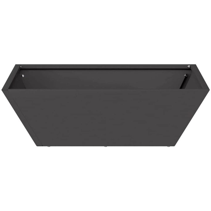 Metallkruka Svart Metall Dekorativa inslag vidaXL 50 x 50 x 15 cm – bild 6