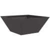 Metallkruka Svart Metall Hållbar Fyrkantig vidaXL 35 x 35 x 15 cm – miniatyr 2