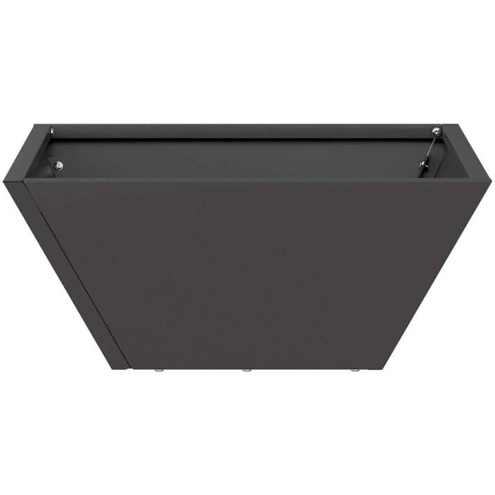 Metallkruka Svart Metall Hållbar Fyrkantig vidaXL 35 x 35 x 15 cm – bild 6