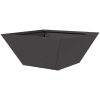 Metallkruka Svart Metall Hållbar Fyrkantig vidaXL 35 x 35 x 15 cm – miniatyr 7