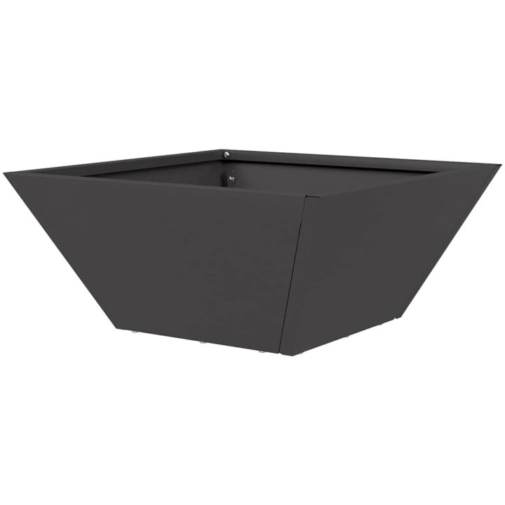 Metallkruka Svart Metall Hållbar Fyrkantig vidaXL 35 x 35 x 15 cm – bild 7