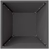 Metallkruka Svart Metall Hållbar Fyrkantig vidaXL 35 x 35 x 15 cm – miniatyr 8