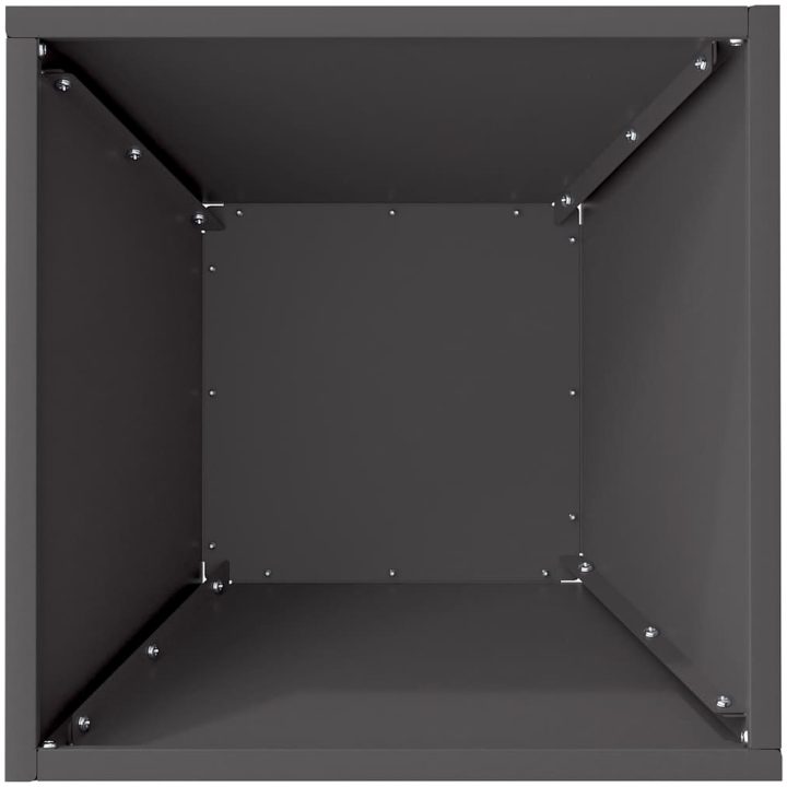 Metallkruka Svart Metall Hållbar Fyrkantig vidaXL 35 x 35 x 15 cm – bild 8