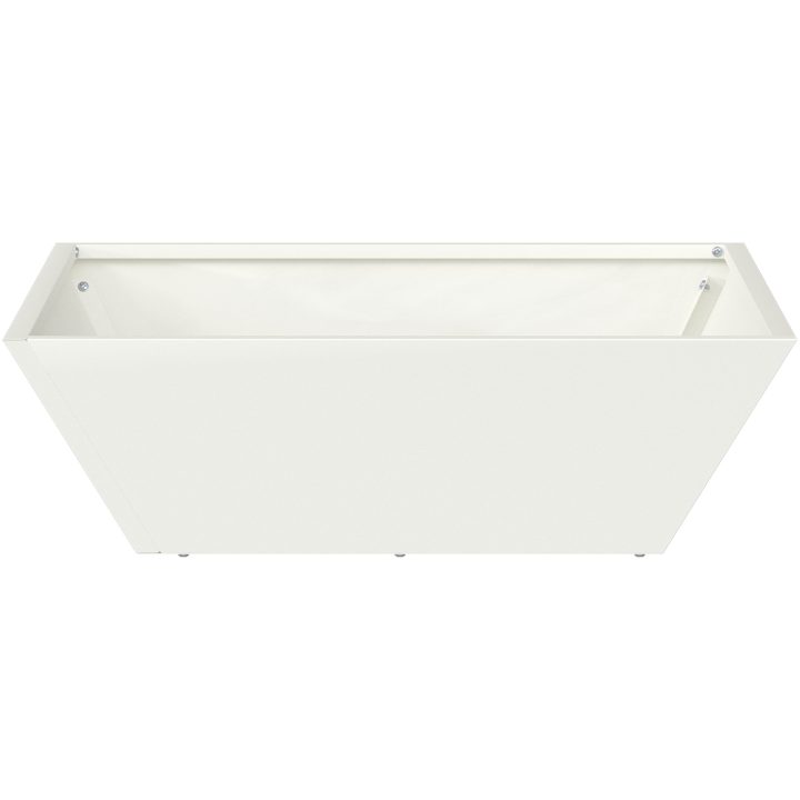 Metallkruka Vit Metall Fyrkantig Minimalistisk vidaXL Medium – bild 6