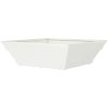 Metallkruka Vit Metall Fyrkantig Minimalistisk vidaXL Medium – miniatyr 7