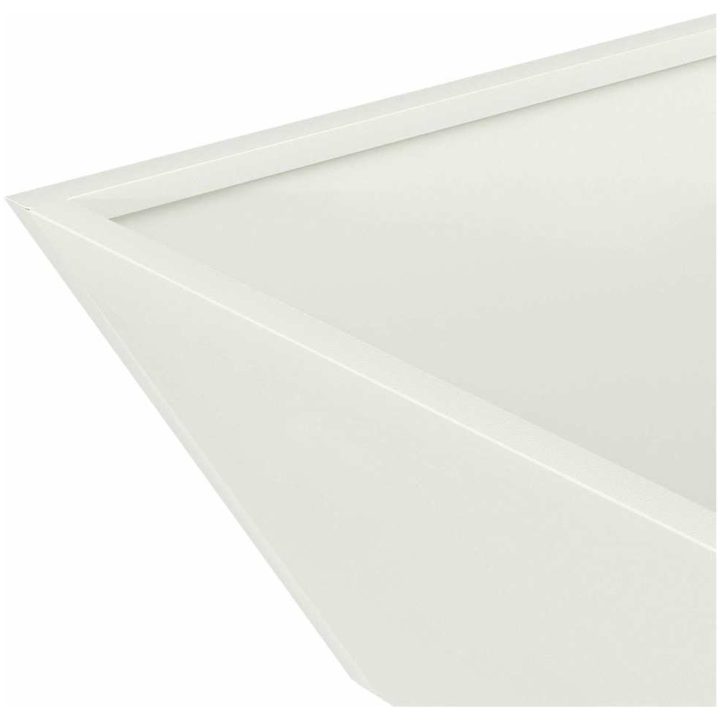Metallkruka Vit Metall Fyrkantig Minimalistisk vidaXL Medium – bild 9