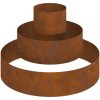 metallkruka Weathering steel Hållbar Metallkruka Rund vidaXL Large – miniatyr 2
