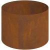 metallkruka Weathering steel Hållbar Metallkruka Rund vidaXL Large – miniatyr 7