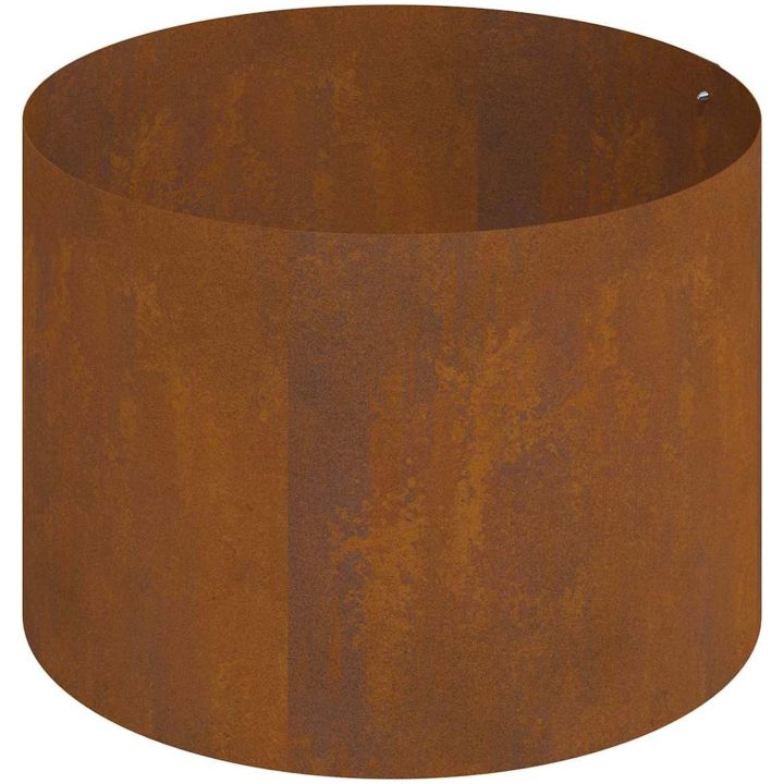 metallkruka Weathering steel Hållbar Metallkruka Rund vidaXL Large – bild 7