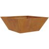 Metallkrukor Weathering steel vidaXL 40 x 40 x 15 cm – miniatyr 6