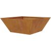 Metallkrukor Weathering steel vidaXL 40 x 40 x 15 cm – miniatyr 9