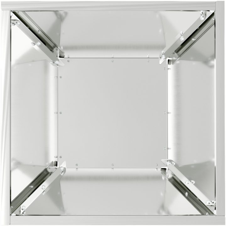Metallkrukset Galvaniserat stål Dekorativa krukor vidaXL 35 x 35 x 15 cm – bild 9