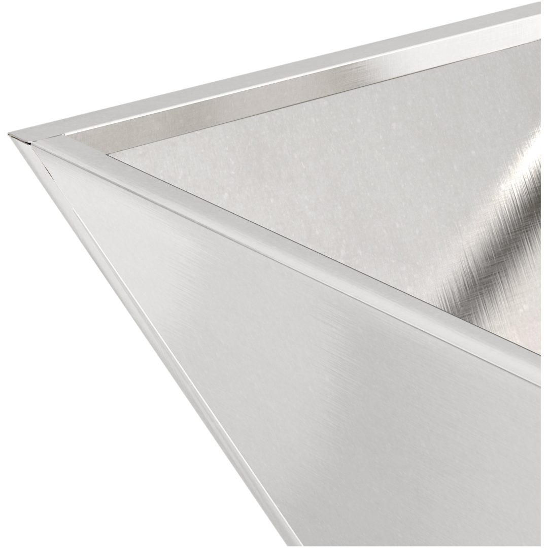 Metallplanterare Rostfritt Stål Rostfritt Stål vidaXL 40 x 40 x 15 cm – bild 10