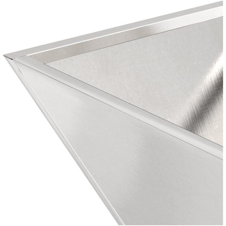 Metallplanterare Rostfritt Stål Rostfritt Stål vidaXL 40 x 40 x 15 cm – bild 10