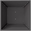 Metallplanterare Svart Metall Hållbar vidaXL 40 x 40 x 15 cm – miniatyr 8