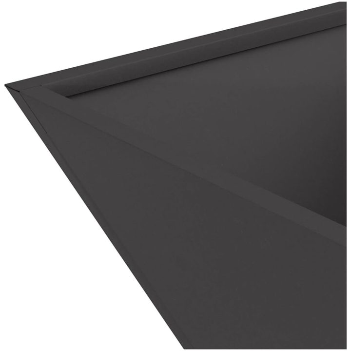 Metallplanterare Svart Metall Hållbar vidaXL 40 x 40 x 15 cm – bild 9