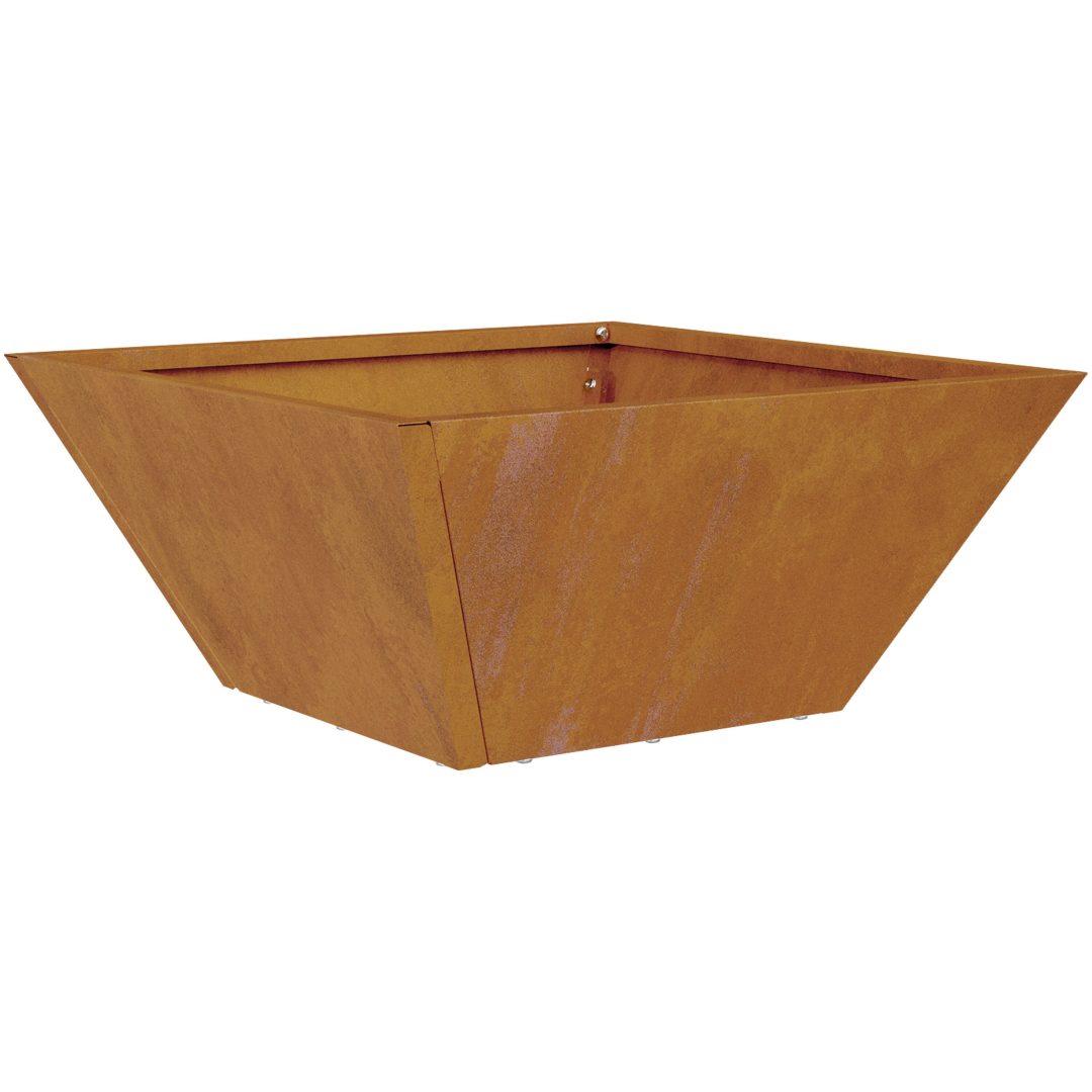 Metallplanterare Väderbeständig stål Hållbar vidaXL 35 x 35 x 15 cm – bild 5