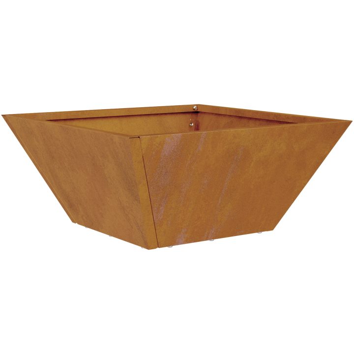 Metallplanterare Väderbeständig stål Hållbar vidaXL 35 x 35 x 15 cm – bild 5