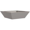 Metallplanterare Väderbeständigt stål vidaXL 50 x 50 x 15 cm – miniatyr 2