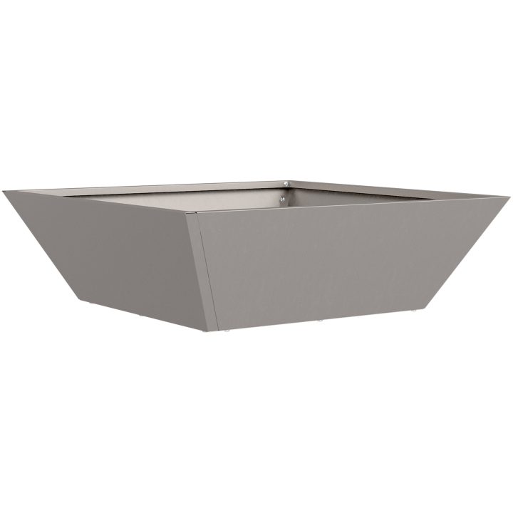 Metallplanterare Väderbeständigt stål vidaXL 50 x 50 x 15 cm – bild 2