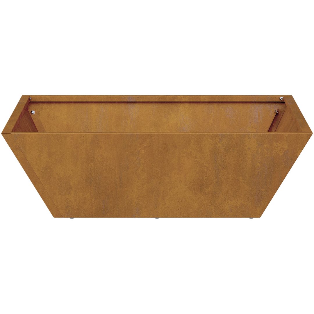 Metallplanterare Väderbeständigt stål vidaXL 50 x 50 x 15 cm – bild 7