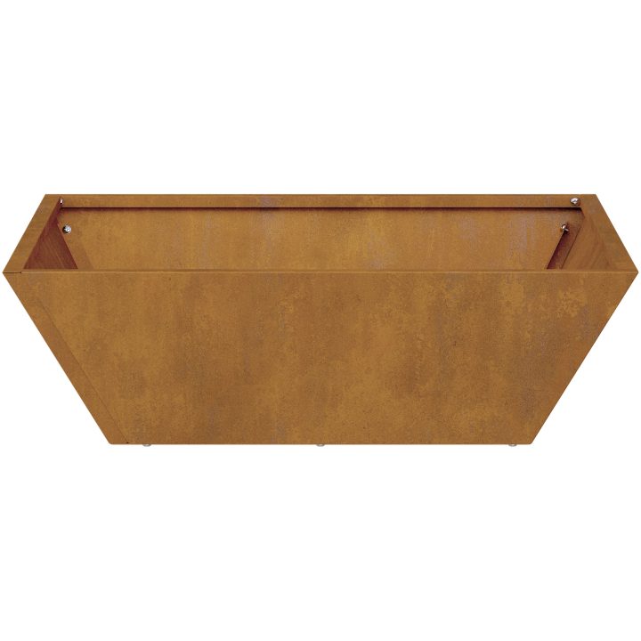 Metallplanterare Väderbeständigt stål vidaXL 50 x 50 x 15 cm – bild 8