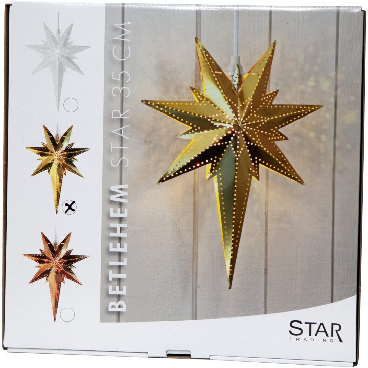 Metallstjärna Betlehem Mässing Star Trading – bild 4