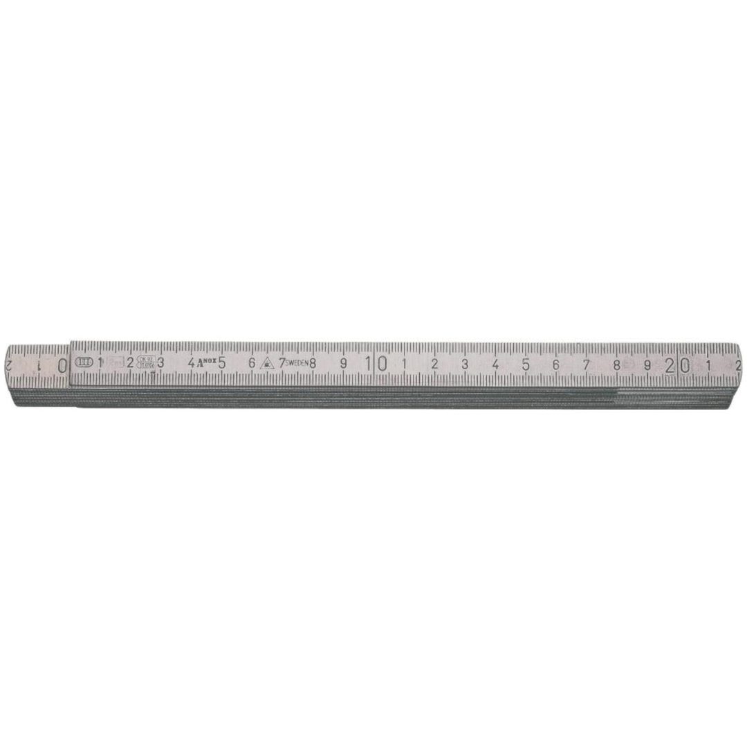 Meterstock 2m A59-2-10 Alum Hultafors L: 2 m L: 2 mm