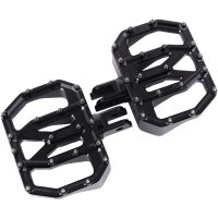 Mini Aggressor Floorboards - Black - Front - FL