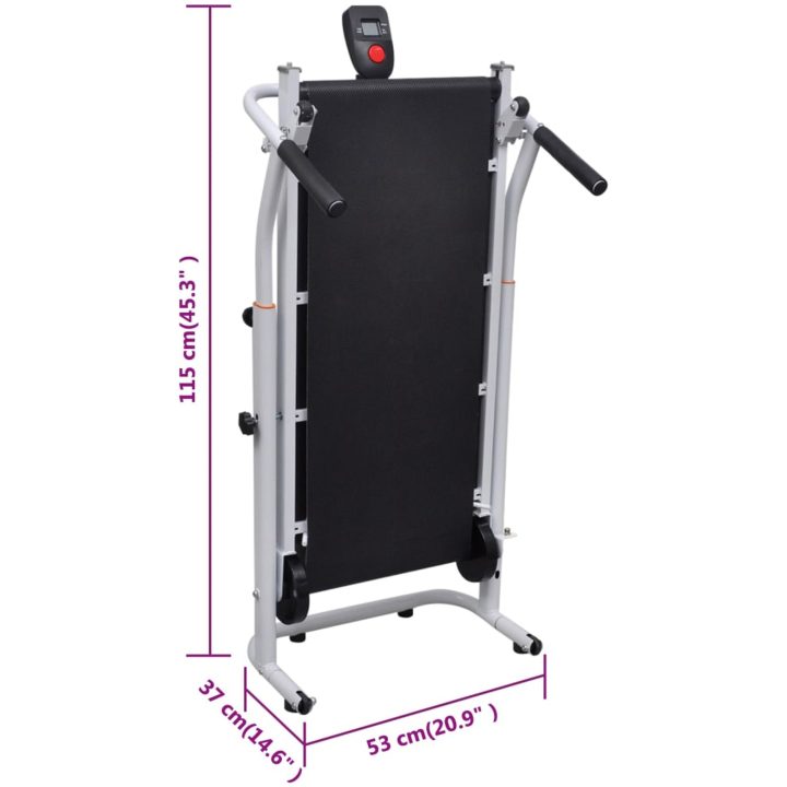 Mini löpband hopfällbart 93 x 36 cm svart vidaXL – bild 9