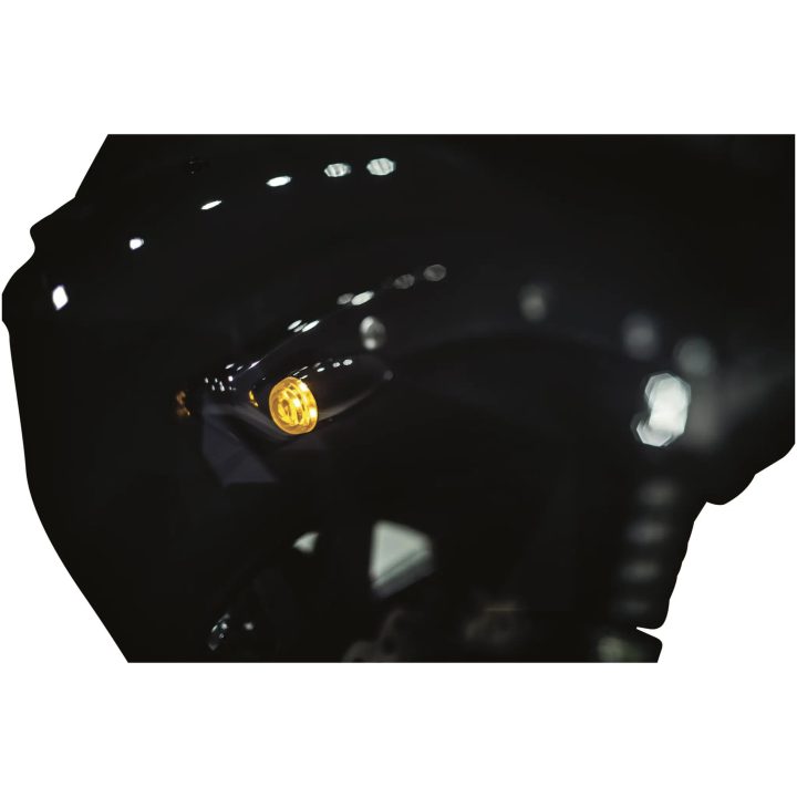 Miniblinkers Led Svart/Rökfärgad KURYAKYN LIGHT MINI BULLET AMB BLK – bild 4