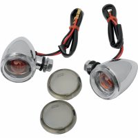 Miniblinkers Mini Deuce Klar/Rökfärgad/Krom DRAG SPECIALTIES