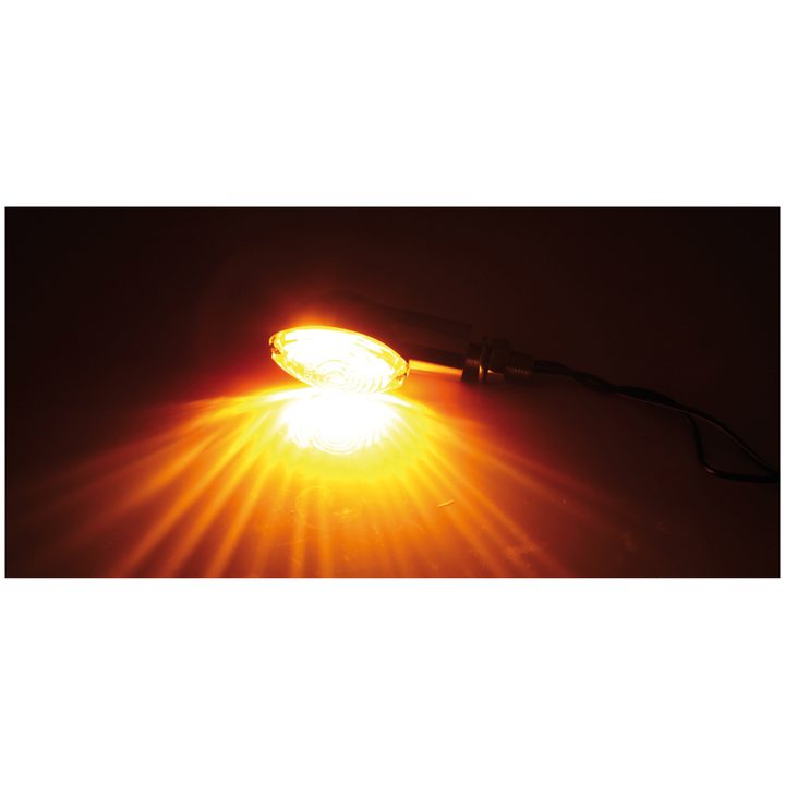 Miniblinkers smart Cateye Glödlampa Krom/Orange HIGHSIDER – bild 4
