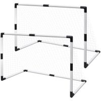 Minifotbollsmål 2 st för barn 91,5x48x61cm vidaXL