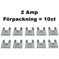 Minisäkring 2A (10st) Förpackn. 10 st