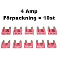 Minisäkring 4A (10st) Förpackn. 10 st