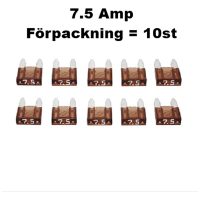Minisäkring 7.5A (10st) Förpackn. 10 st
