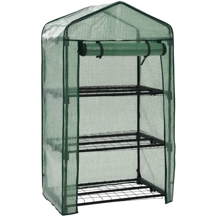 Miniväxthus 3 hyllor 69x49x125 cm vidaXL – bild 2