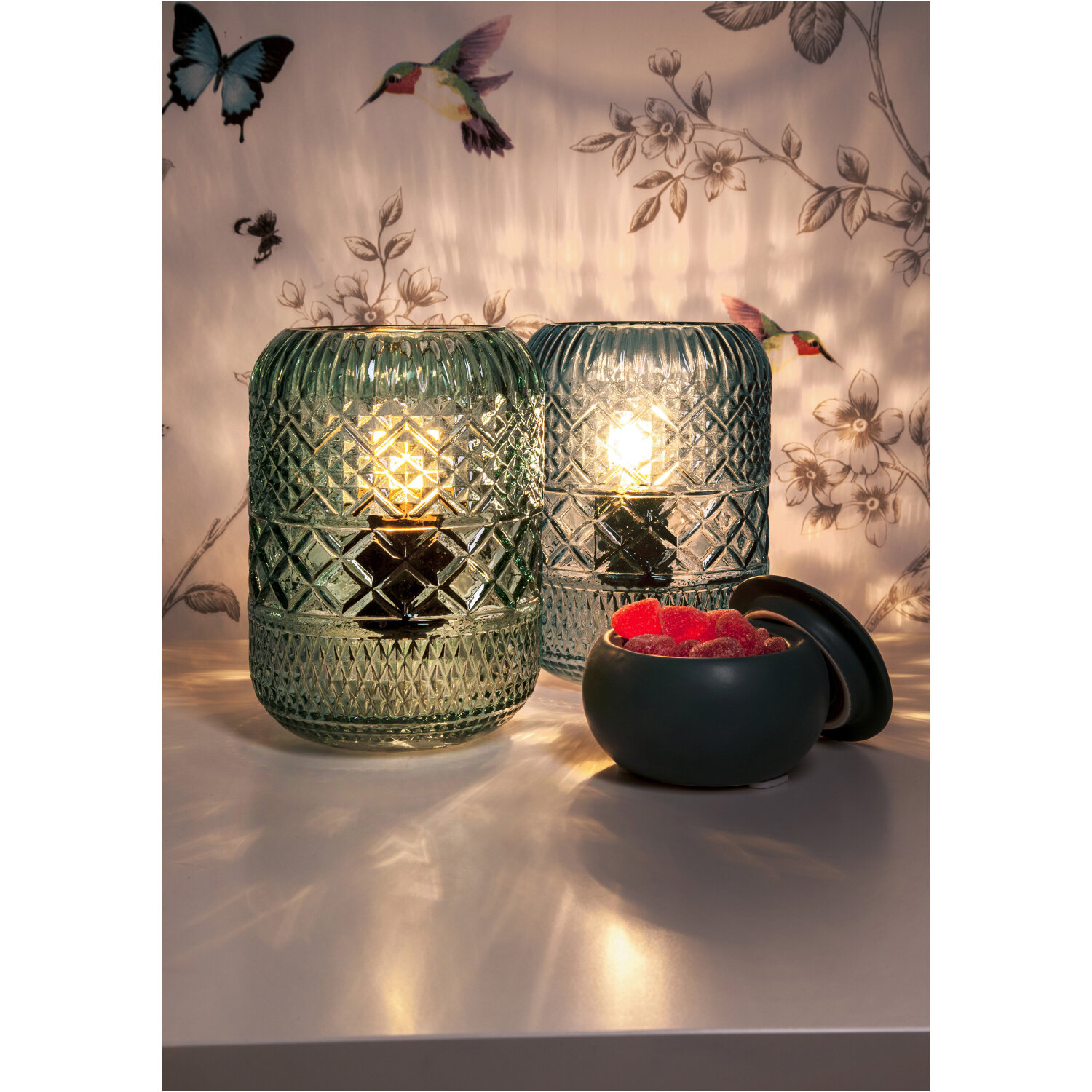 Bordslampa aneta lighting - Minna grön glas