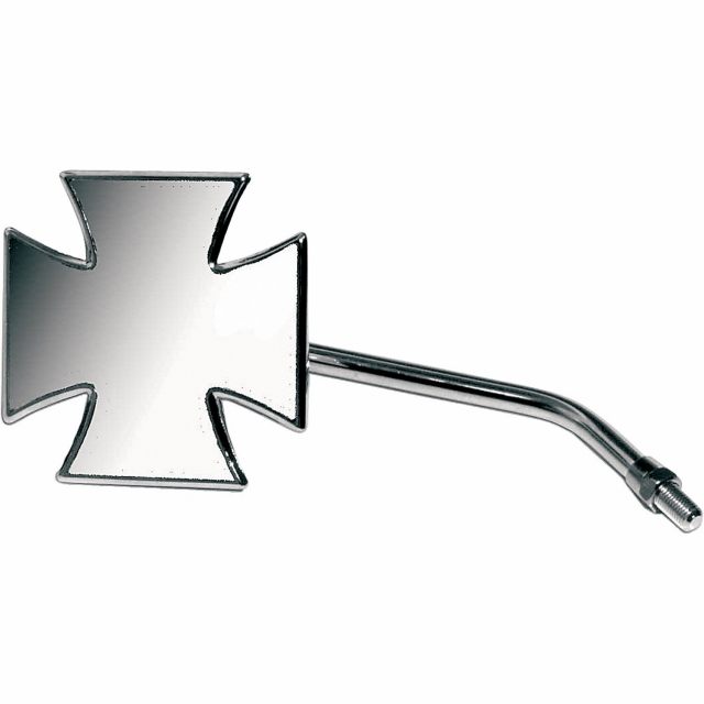 Backspegel Maltese Cross Silver/Krom Aluminium EMGO